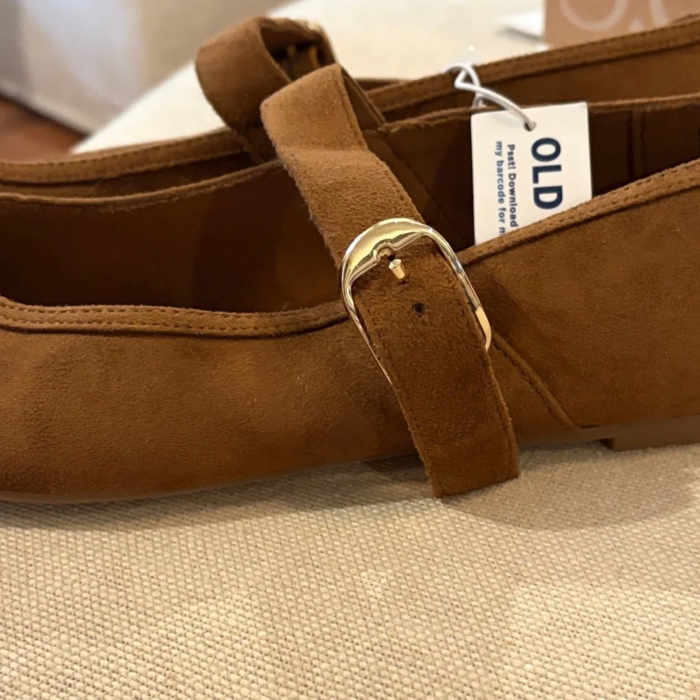 Old Navy Chestnut Mary Jane Ballet Flats/NWT/10 - Picture 10 of 15